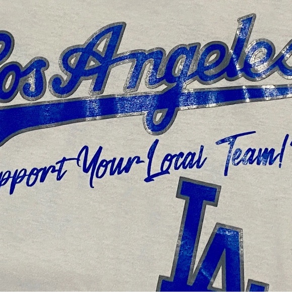 Los Angeles Dodgers T-Shirt Mens XL White Short Sleeve MLB Baseball. Go Dodgers! - Picture 7 of 8